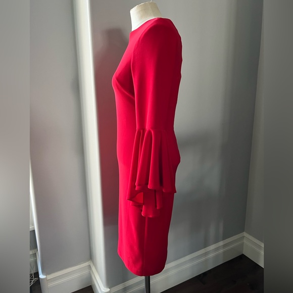 FRANK LYMAN DESiGNS red bell sleeve dress Size 2 - Picture 3 of 7